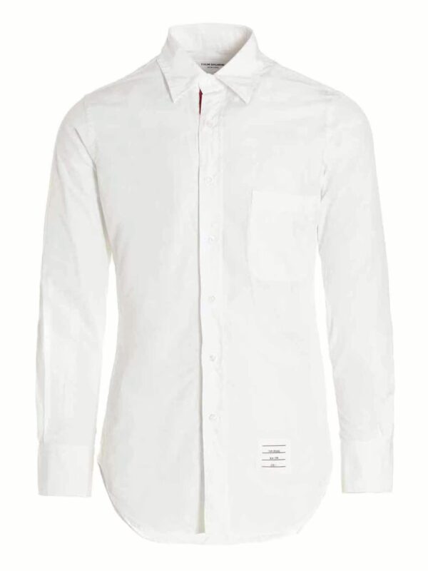 Solid poplin shirt THOM BROWNE White