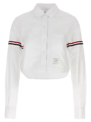 RWB cropped shirt THOM BROWNE White