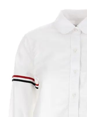 RWB cropped shirt Woman THOM BROWNE White