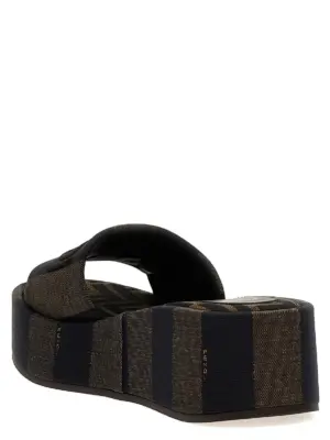 'Fendi Sunshine' sandals Woman FENDI Brown