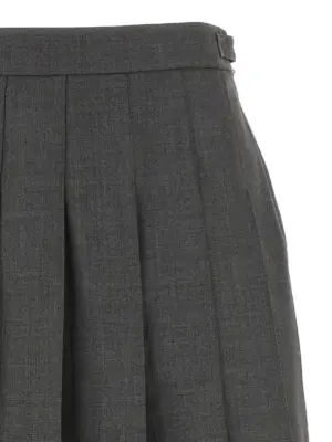 'Uniform' mini skirt Woman THOM BROWNE Gray