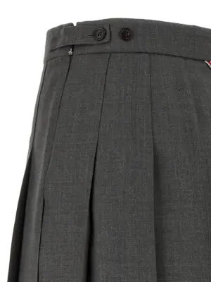 'Uniform' mini skirt 100% wool THOM BROWNE Gray