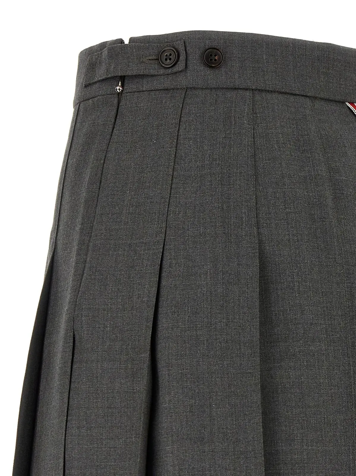 Мініспідниця Thom Browne Uniform Сіра 4 'Uniform' mini skirt 100% wool THOM BROWNE Gray
