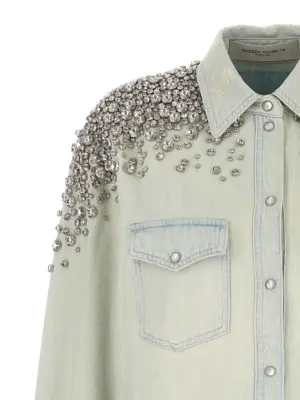 'Becca' shirt Woman GOLDEN GOOSE Light Blue