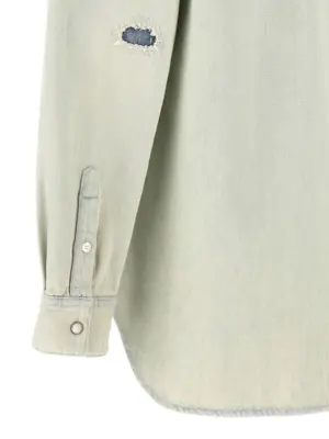 'Becca' shirt 100% cotton GOLDEN GOOSE Light Blue