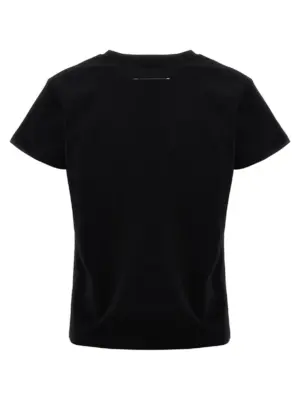 Logo label T-shirt S52GC0327S24312900 MM6 MAISON MARGIELA Black