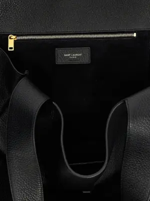 'Le 5 À 7 Bea' shopping bag 100% fallow deer SAINT LAURENT Black