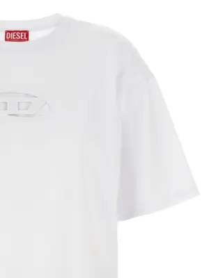 T-shirt 'T-Buxt-Crop-Od' Woman DIESEL White