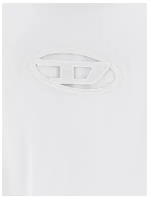 T-shirt 'T-Buxt-Crop-Od' 100% cotton DIESEL White