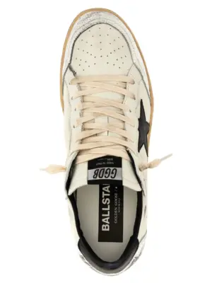 'Ball Star' sneakers 74% goat leather 26% cow leather GOLDEN GOOSE White/Black