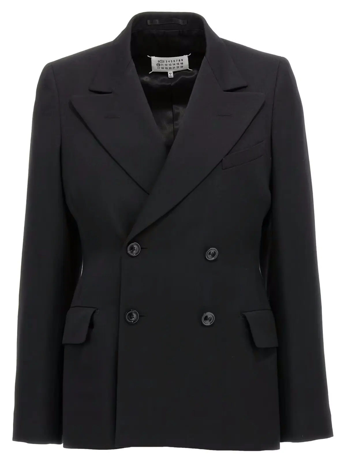 Блейзер Maison Margiela двобортний Чорний 1 Double-breasted blazer MAISON MARGIELA Black