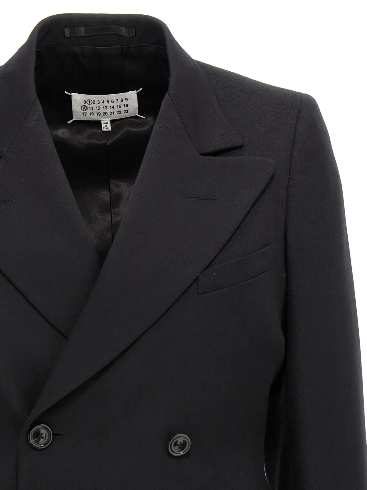 Блейзер Maison Margiela двобортний Чорний 3 Double-breasted blazer Woman MAISON MARGIELA Black