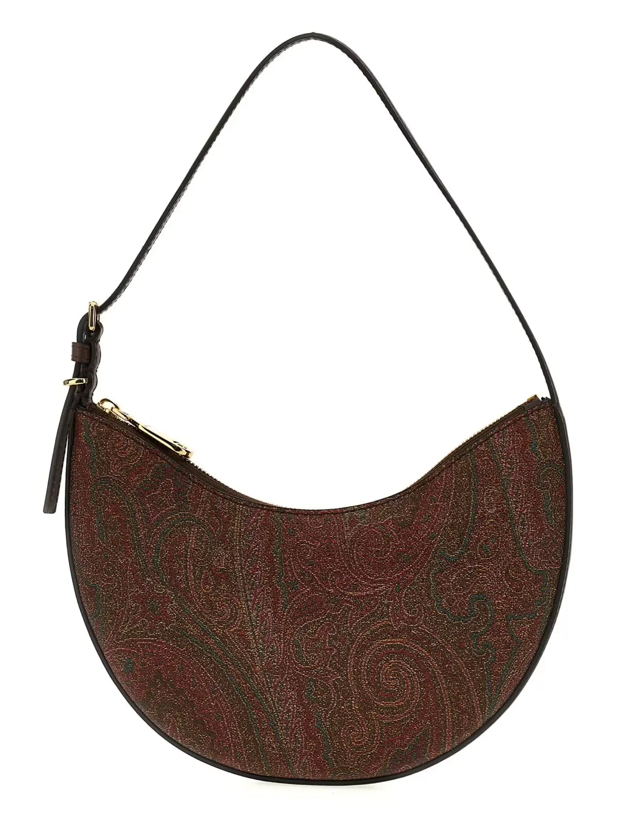 Сумка Etro Hobo Essential маленька на плече Коричнева 1 'Hobo Essential' small shoulder bag ETRO Brown
