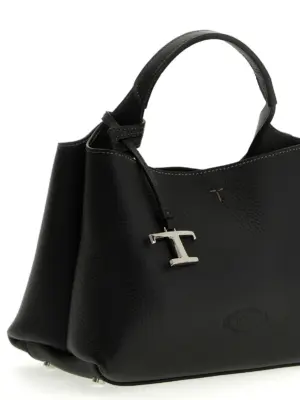 Micro leather handbag Woman TOD'S Black