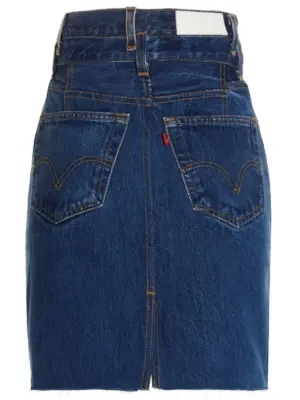 'Double Waisted Pencil' Re Done x Levi's skirt 00105WPENSKTINDIGO RE/DONE Blue
