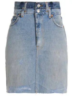 'Double Waisted Pencil' Re Done x Levi's skirt Woman RE/DONE Blue