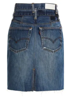 'Double Waisted Pencil' Re Done x Levi's skirt Clothing RE/DONE Blue