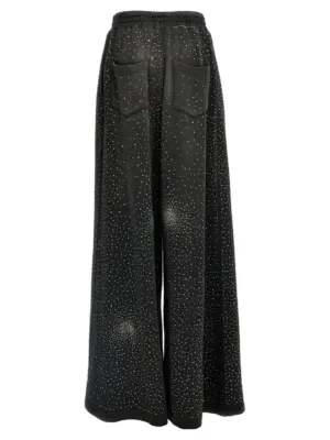 Rhinestone joggers 03FWPA115FC0337799 GIUSEPPE DI MORABITO Black