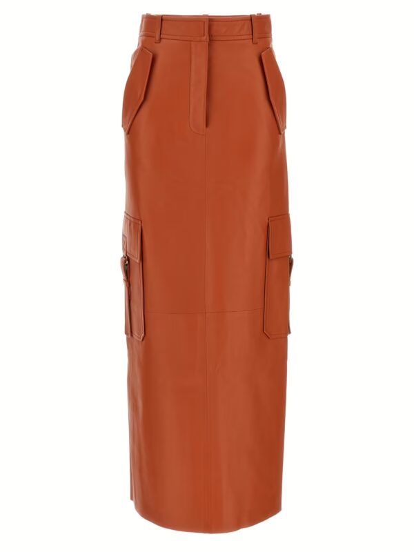 'Illustration' midi skirt ZIMMERMANN Orange