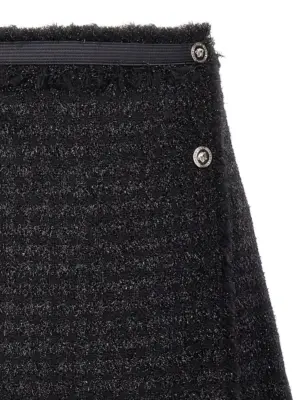 Lurex skirt Woman VERSACE Black