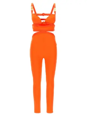 La Vacanza capsule 'Medusa '95' jumpsuit VERSACE Orange