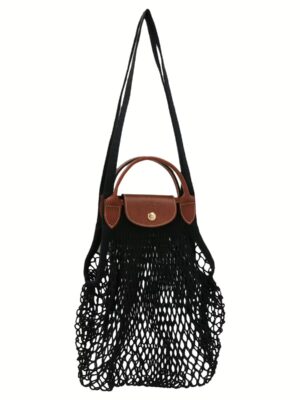 'Le Pliage Filet L' shopping bag LONGCHAMP Black
