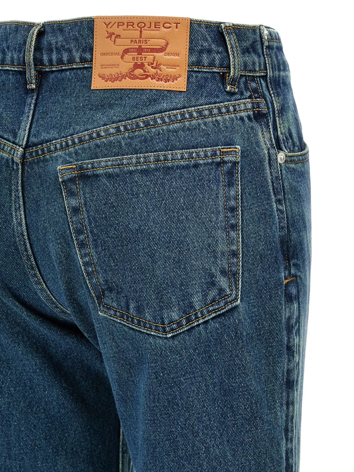 Джинси Y/Project Evergreen Hook and Eye Сині 4 'Evergreen Hook and Eye' jeans 100% cotton Y/PROJECT Blue