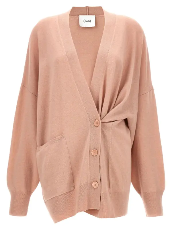 Oversize cardigan NUDE Pink