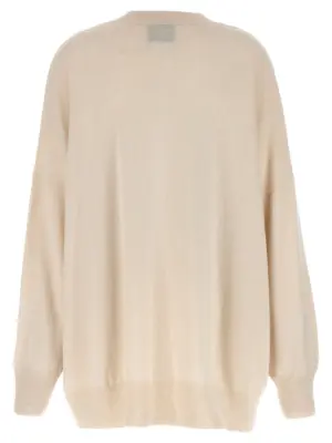 Oversize sweater 110106601 NUDE White
