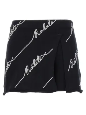 Skort 'Sequin Logo Mini' ROTATE BIRGER CHRISTENSEN White/Black