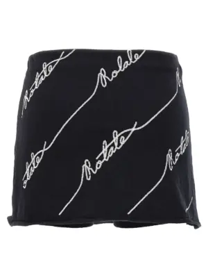 Skort 'Sequin Logo Mini' 1101111001000 ROTATE BIRGER CHRISTENSEN White/Black