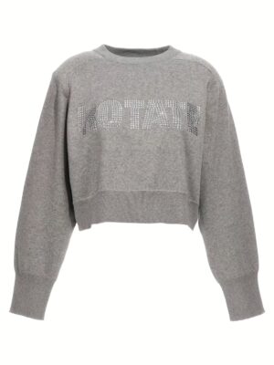 'Firm Knit Cropped' sweater ROTATE BIRGER CHRISTENSEN Gray