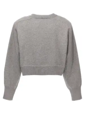 'Firm Knit Cropped' sweater 11115215224201 ROTATE BIRGER CHRISTENSEN Gray