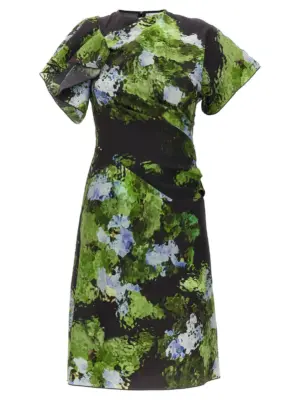 Floral printed dress VICTORIA BECKHAM Multicolor