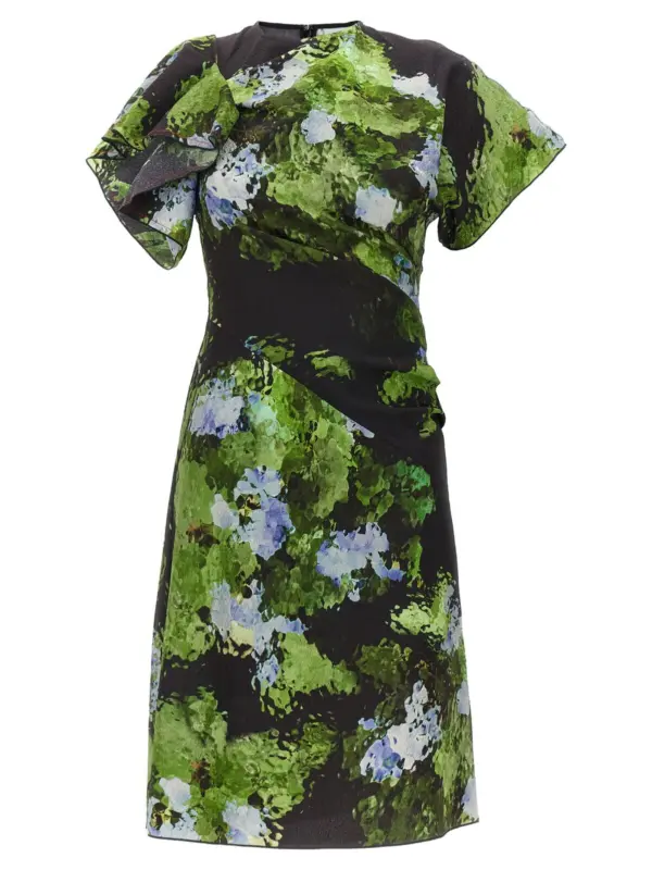 Floral printed dress VICTORIA BECKHAM Multicolor