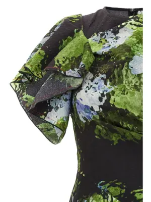 Floral printed dress Woman VICTORIA BECKHAM Multicolor