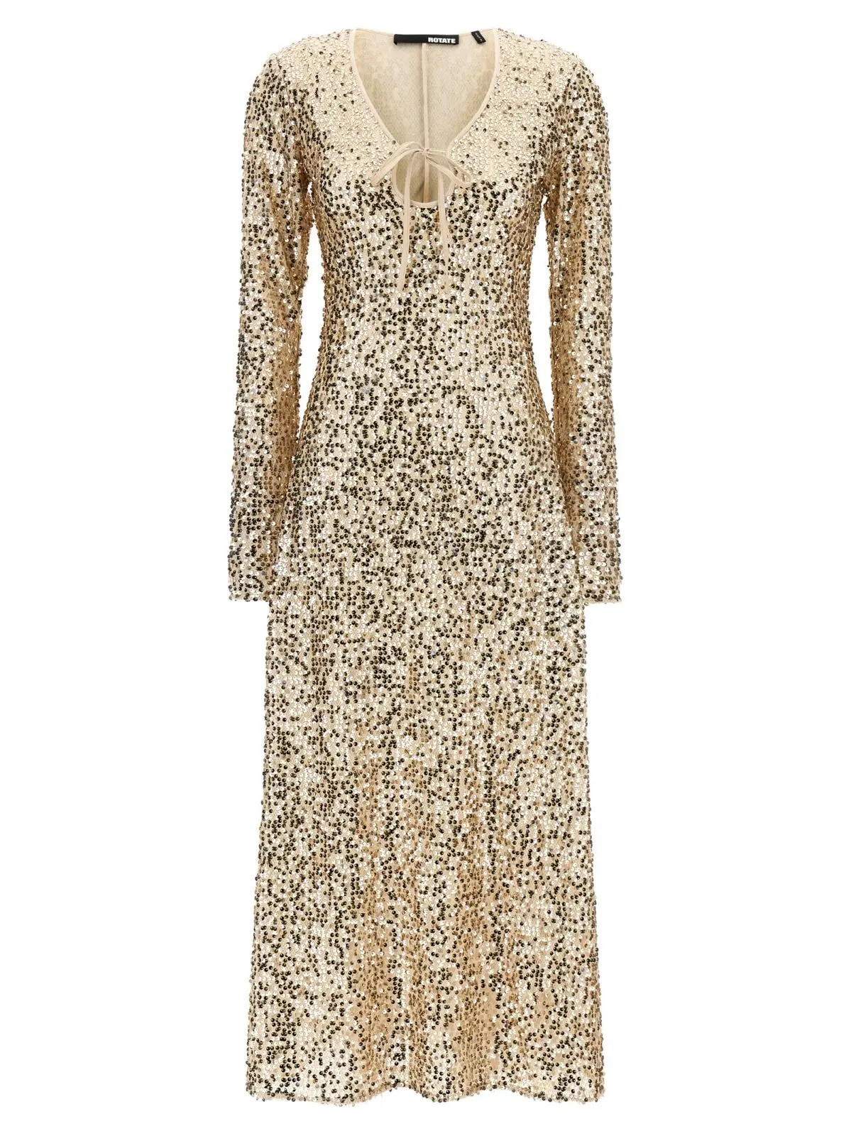 Мідісукня Rotate Birger Christensen Net Sequins Золота 1 'Net Sequins Midi' dress ROTATE BIRGER CHRISTENSEN Gold