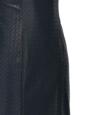 'Midi Braided' dress 100% polyester ROTATE BIRGER CHRISTENSEN Blue