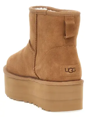 'Classic Mini Platform' ankle boots Woman UGG Brown