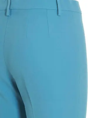 Pants with pleat 66% viscose 31% acetate 3% elastane ETRO Light Blue