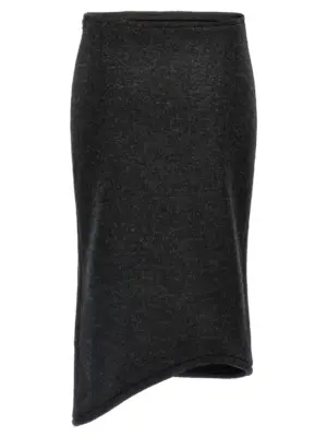 'Padded Tube Detail' skirt 1424WSK005815ACHARCOAL VICTORIA BECKHAM Gray