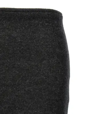 'Padded Tube Detail' skirt Woman VICTORIA BECKHAM Gray