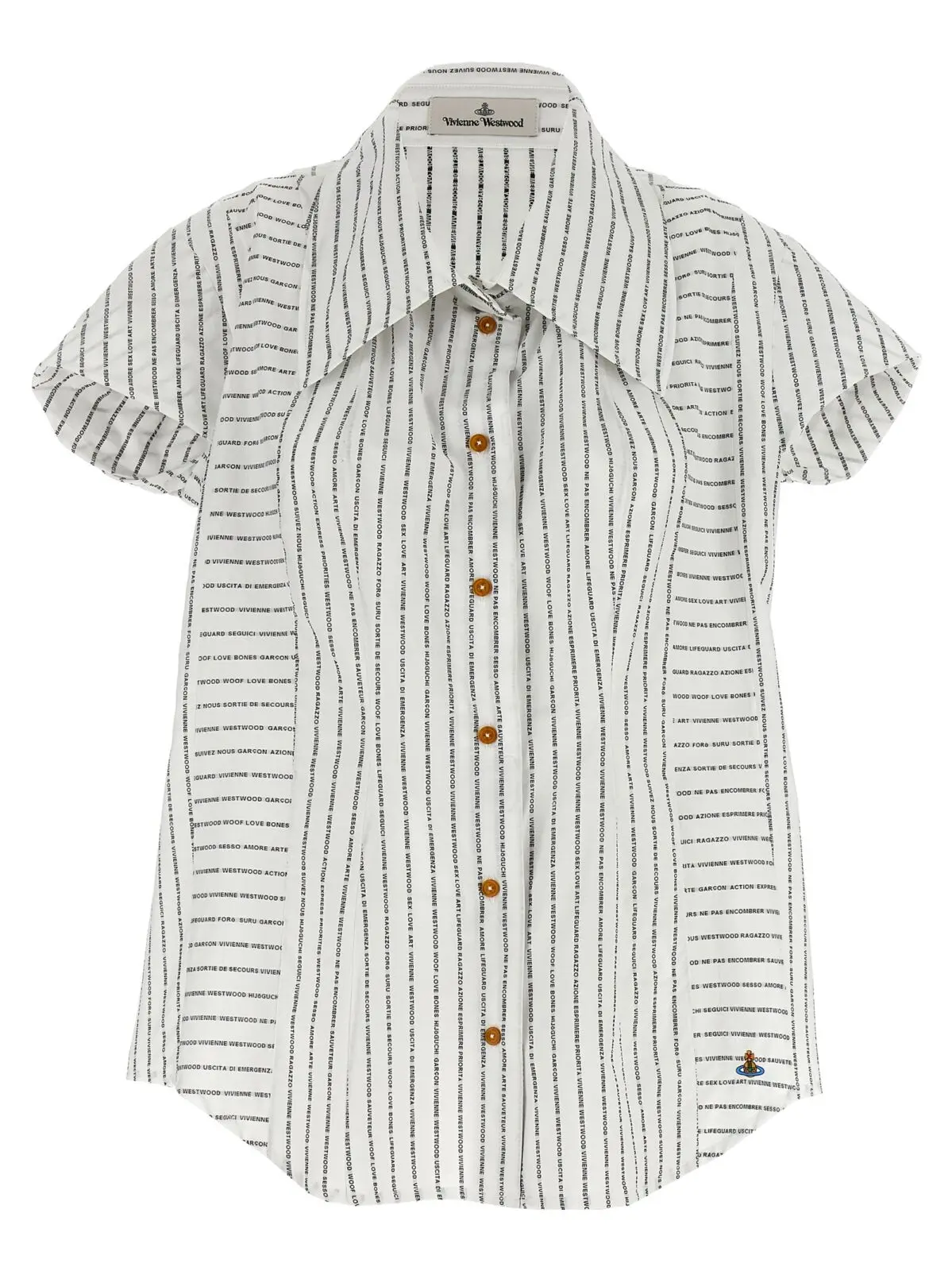 Сорочка Twisted Bagatelle Vivienne Westwood Чорно-біла 1 'Twisted Bagatelle' shirt VIVIENNE WESTWOOD White/Black