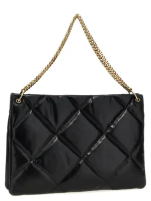 'Kira Diamond Quilt Hobo' shopping bag 155235001 TORY BURCH Black