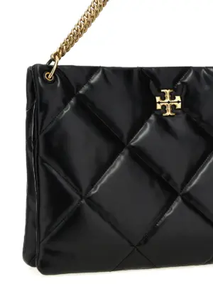 'Kira Diamond Quilt Hobo' shopping bag Woman TORY BURCH Black