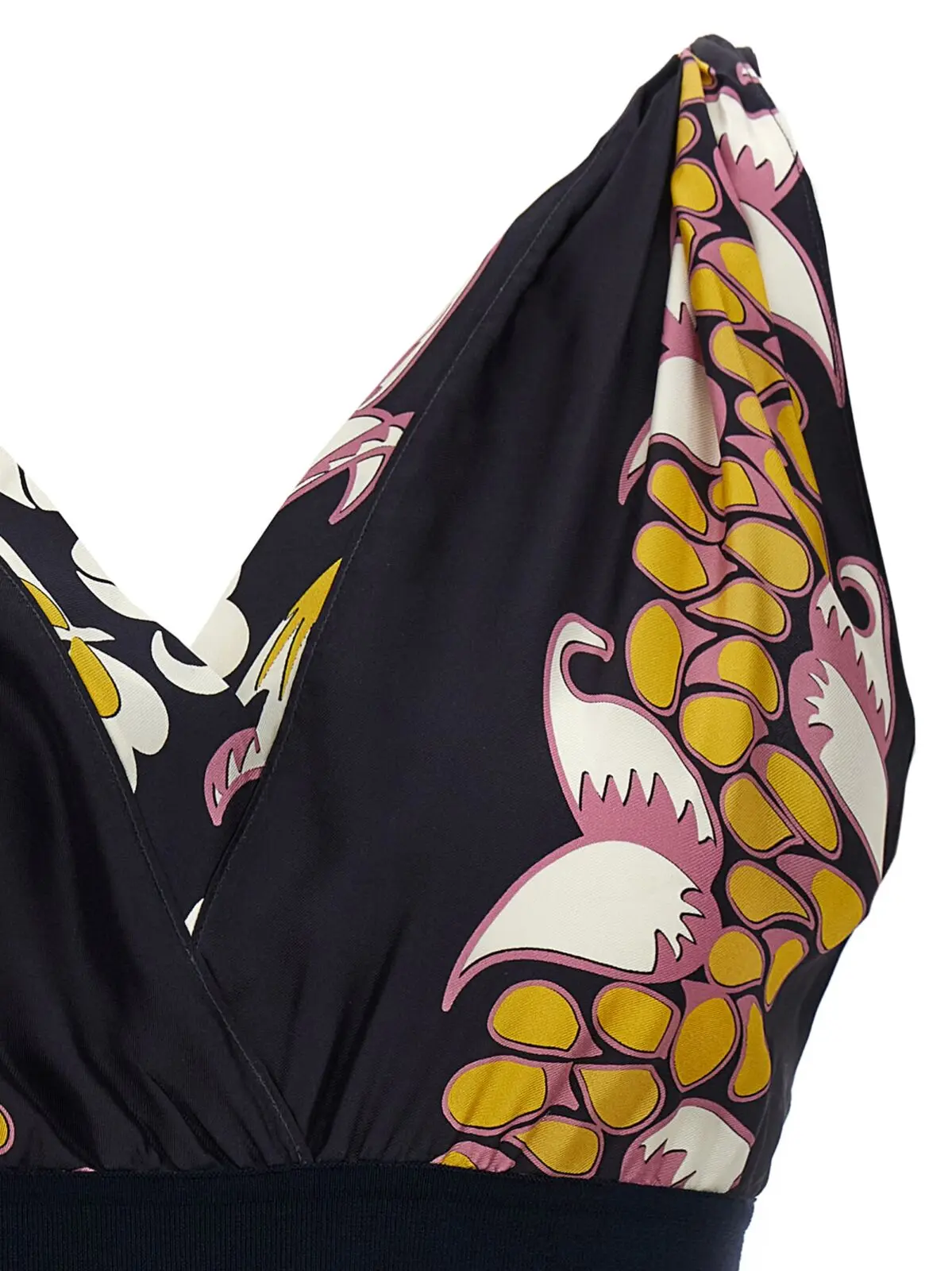 Топ Printed silk Tory Burch Чорний 3 Printed silk top Woman TORY BURCH Black