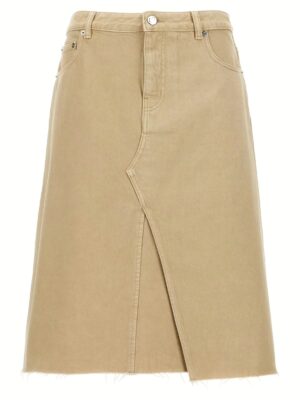'Deconstructed Midi' skirt TORY BURCH Beige