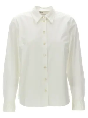 Pleated detail shirt TORY BURCH White