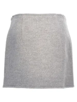'T Monogram' skirt 164407030 TORY BURCH Gray