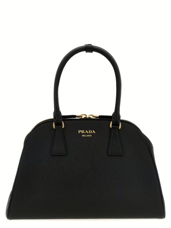 Saffiano midi handbag PRADA Black